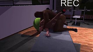 The busty slutty cop in episode 2 side story gets rough treatment.