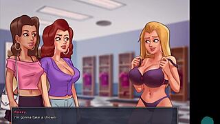 Asian teacher teases with tickling pussy in college roleplay fun