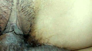 Close up of a hairy pussy of a desi girl during sex