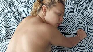 Little Bony feels excited by her stepbrother's monster cock fucking her