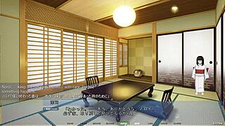 iroha starts her new life with intense cowgirl riding and big tits bouncing in this milf hentai scene