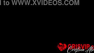 blonde and brunette hotties hook up in christmas special cristina almeida first time