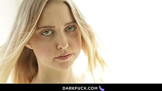 Chloe Cherry just turned 18 and can’t resist craving massive BBC for wild action. Her tight frame loves it.