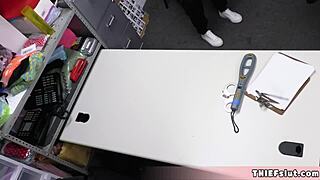 cute shoplifter asia lee caught, now offering her tight body?