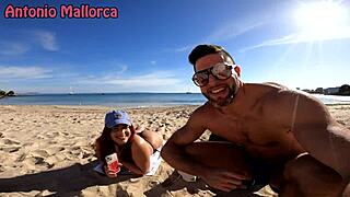 Just picked up a big-ass Cuban, Rosie Cage, from the public beach for some fun!