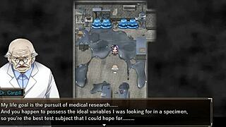 Karryn’s sexual adventure in a hentai game continues with a rough threesome with a slime monster and a thug.