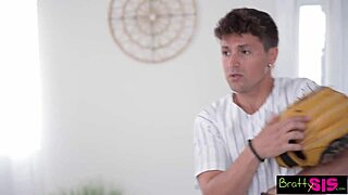 Rissa May can’t hit baseballs but nails stepbro’s cock! ⚾