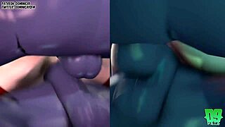 Momo and Toga show Nomu fucking tricks.