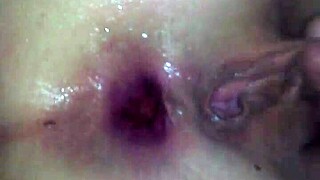 Hot young woman tries anal sex for the first time.
