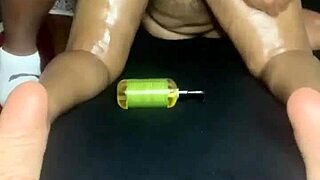 practicing sensual massage on my step sister with her big ass and tits