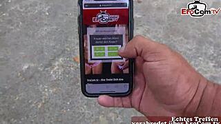 german mature milf picked up in public park for a date