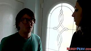 first time slut eagerly stroking and sucking cock