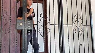 my stepsister is dressed sexy doing chores, so i helped her with a fuck