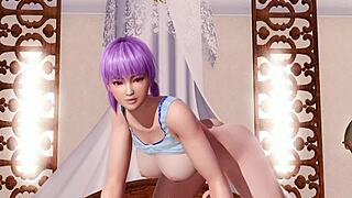 doa5 ayane shows off big tits and ass in nude gravure studio close-ups 😍