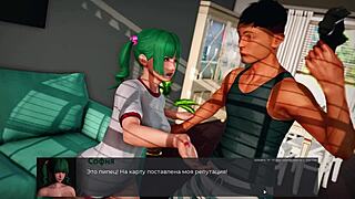 Complete gameplay - deviant anomalies part 38 with big nipples monster cock fucking asian whore in shower!