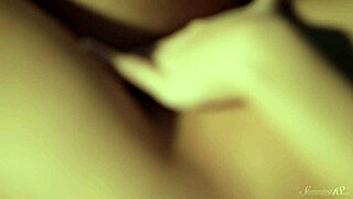 Yo, check Mandy Dee doing a hot strip tease on the couch!