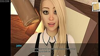 Wow, office fun with sexy blonde cheerleader!