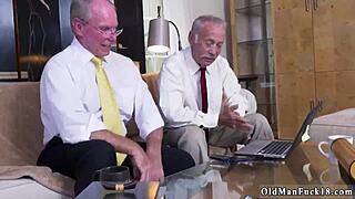 Horny Old Man Impresses Ivy with Ginormous Tits in Doggystyle and Missionary Cumshot