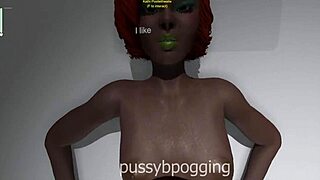 Fat guy and black girl at model agency