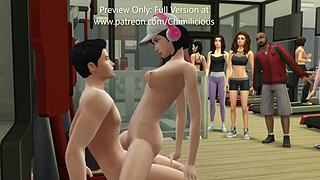 Horny girlfriend turns workout into steamy outdoor sexercise with me