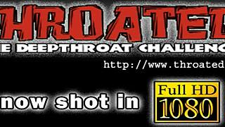 Bold sucking of pecker with intense passion and deep throating