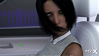 Actinglessons - caressing a cute girl on his cozy couch