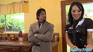 Glamcore cougar gets pounded hard by young stud