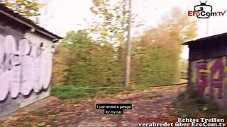 german mature milf picked up in public park for a date