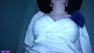 Lady Dimitrescu Cosplay Fucks Hard in Resident Evil Ranch