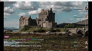 Beautiful women in the city in a BDSM themed game.