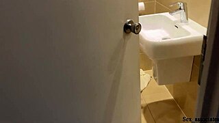 Hot stepmom and son share hotel bed in steamy shower scene.