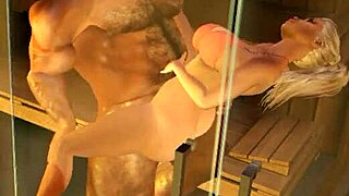 Heyward just wanted to unwind in the sauna after his workout but he decided to teach a cheerleader how to satisfy a big dick instead.
