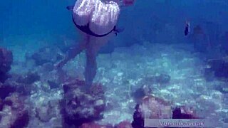 Public Exhibitionist German Teen VeronikaVonk Flashes Big Boobs by the Sea