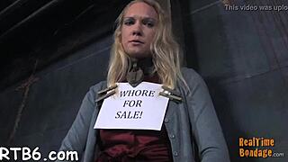 Hot Babe Gets Her Smooth Ass Whipped in Bondage Play