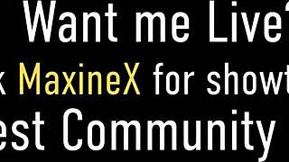 Oh, Maxine X, get spermed by Sean Michaels while masturbating!