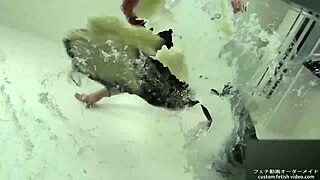 foodcrush fetish stomping noodles in shoes