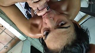 Sexy Maid Stepmother Fucked in Kitchen Part 2