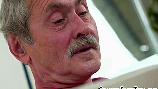 Why does this blowing teen take cum so eagerly?