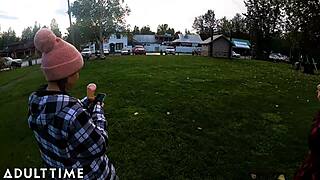 Hell yeah, POV of polyamorous babes massaging in a steamy sauna!