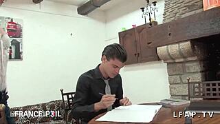 La prof cougar teaches in lingerie, such a hot intro! 🔥