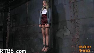 Hot Babe Gets Her Smooth Ass Whipped in Bondage Play