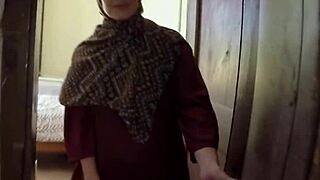 Arab boss finds bliss by drilling a homeless chick's tight pussy. He takes her rough on the street.