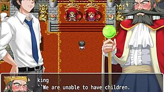 Blonde twin ladyboys with big cocks help king in hentai world bible quest part 1