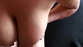 Those huge natural tits spilling out of the bikini while sucking massive cock 😍💦