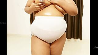 uttarakhand maid strips naked showing big tits and indian body.