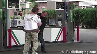Watch the pregnant girl get banged at the gas station.