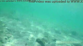 Public Exhibitionist German Teen VeronikaVonk Flashes Big Boobs by the Sea