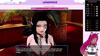 Vtuber Lewdneko Plays Harem Hotel with Moaning Maid and BDSM. Creampie Fun Awaits.
