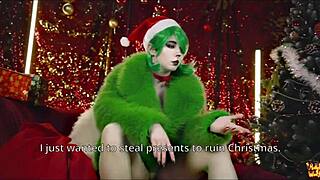 grinch hot christmas creampie with mollyredwolf in pantyhose and heels