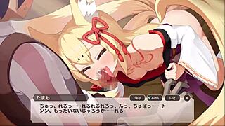 Monster girl sucks cock in anime